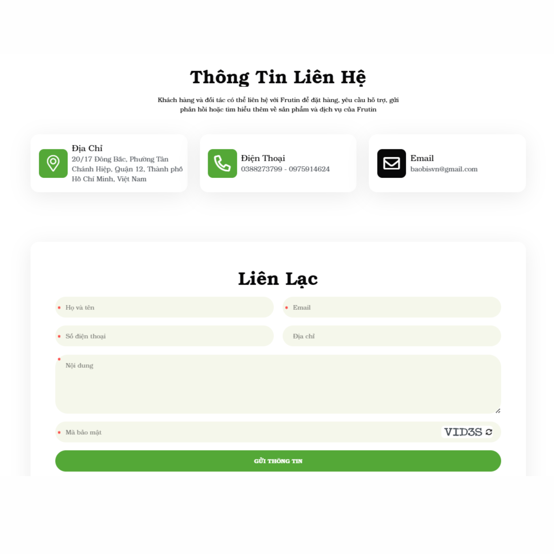 Các loại thông tin chúng tôi thu thập